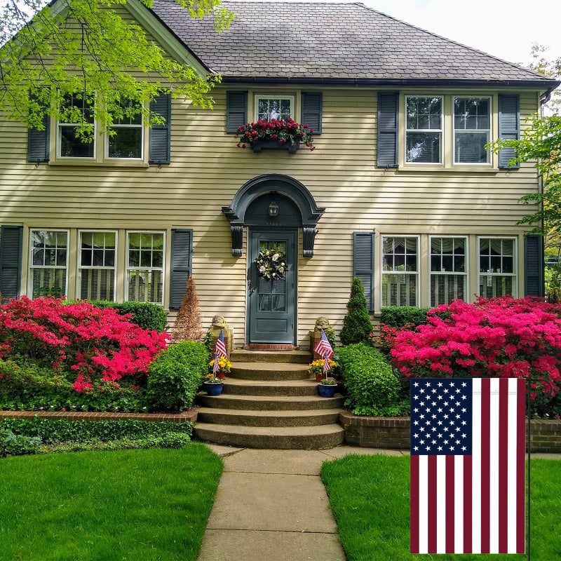TOPFLAGS American Flag USA Garden Flag 12 x 18 - Patriotic Double Sided Small Flags for Yard - Image 2